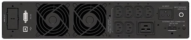 Mặt sau bộ lưu điện DELTA RT-2K 2000VA/1800W (UPS202R2002B0B6)