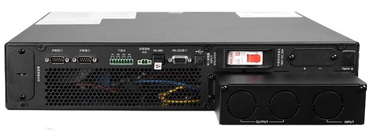 Mặt sau của Bộ lưu điện UPS DELTA RT-10K UPS103R2RT2N035 10KVA/10KW