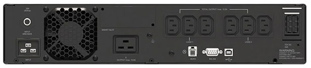 Mặt sau bộ lưu điện DELTA RT-2K 2000VA/1800W (UPS202R2RT2B0B6)