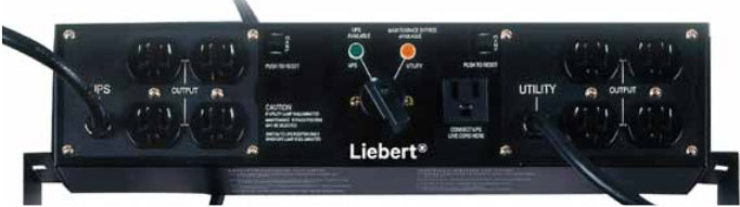 Mặt sau của bộ lưu điện Emerson/Vertiv Liebert PS1500RT3-230 1500VA/1350W