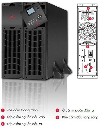 Bộ Lưu Điện FREDTON F99VRT31X-10K 10KVA/9KW (Rack/Tower)