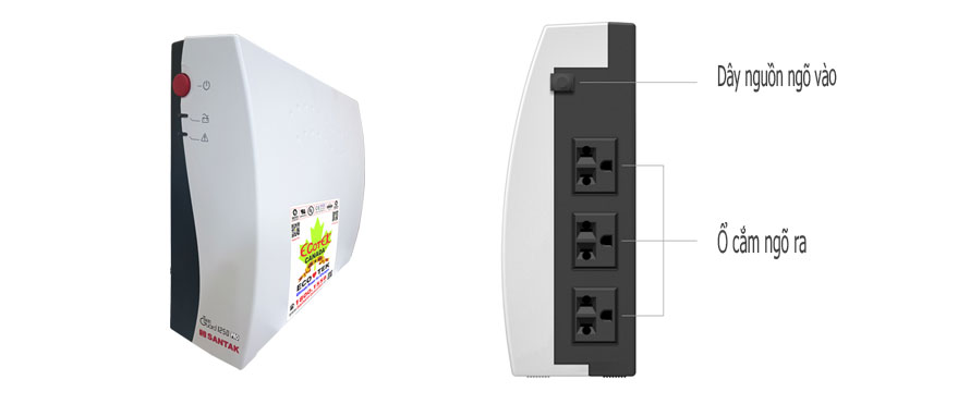 Thiết kế bộ lưu điện Santak TG 1250 PRO