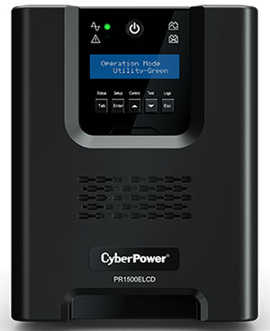 mặt trước UPS Cyberpower PR1500ELCD