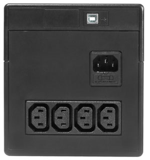 bộ lưu điện Riello NPW 1000 mặt sau