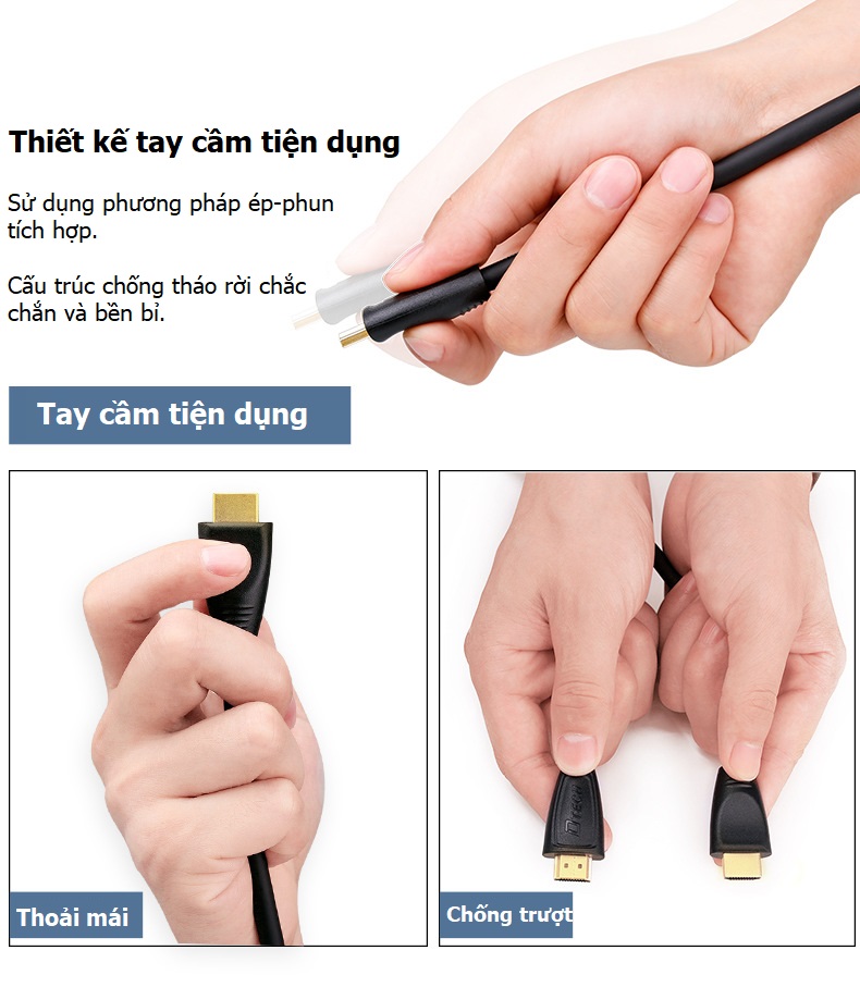 thiết kế mạnh mẽ, tay cầm chống trượt chắc chắn