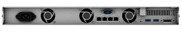 Mặt sau của Thiết bị lưu trữ NAS Synology RS820+