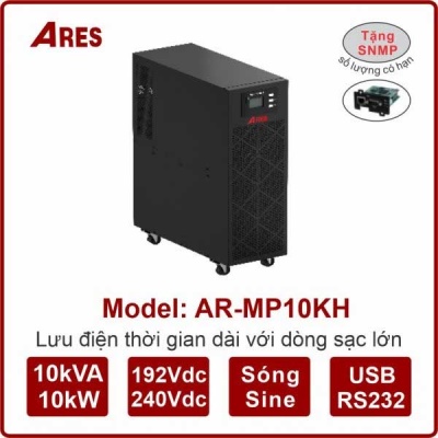 Bộ lưu điện ARES AR-MP10KH 10KVA/10KW (Dùng Pin Ngoài)