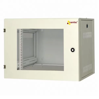 Tủ rack treo tường 6U C-CLASS Amtec AMW06 cửa mica
