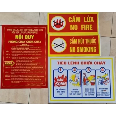 Cấm lửa, cấm thuốc Bảo Hành 12 Tháng