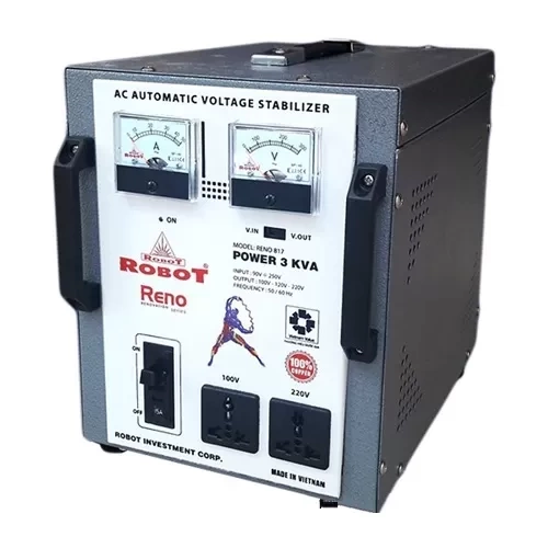 Ổn áp Robot Reno 3KVA (60V-240V) 1 pha