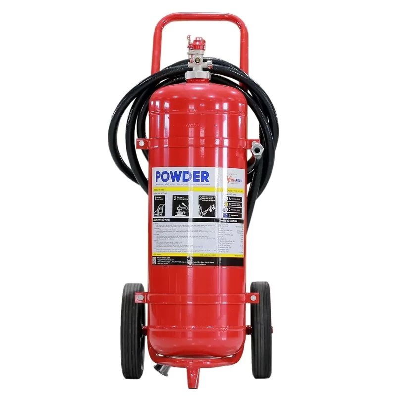 Xe đẩy chữa ch&aacute;y bột ABC 25kg Vinafoam VP25
